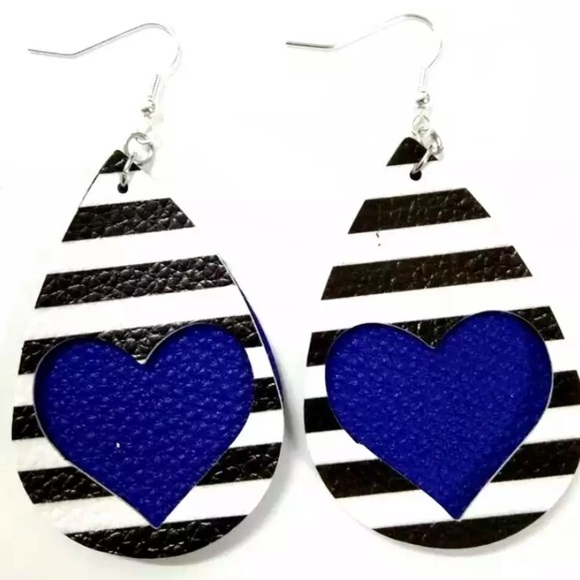 Jewelry - 🔴 5/$20 earrings heart cutout vegan teardrop NEW